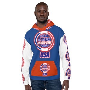 USA 2022 (TEAM CLARK WORLD CUP 2022 FRANCE USA #2BOOGIE (CUSTOM ALL OVER PRINT HOODIE))Unisex Hoodie