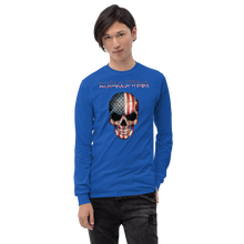 Load image into Gallery viewer, RUSA &quot;RUSACLOTHING SKULL USA&quot; Men’s Long Sleeve Shirt
