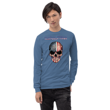 Load image into Gallery viewer, RUSA &quot;RUSACLOTHING SKULL USA&quot; Men’s Long Sleeve Shirt

