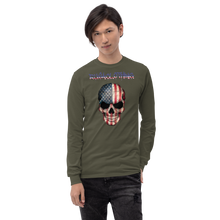 Load image into Gallery viewer, RUSA &quot;RUSACLOTHING SKULL USA&quot; Men’s Long Sleeve Shirt
