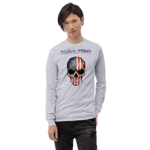 Load image into Gallery viewer, RUSA &quot;RUSACLOTHING SKULL USA&quot; Men’s Long Sleeve Shirt
