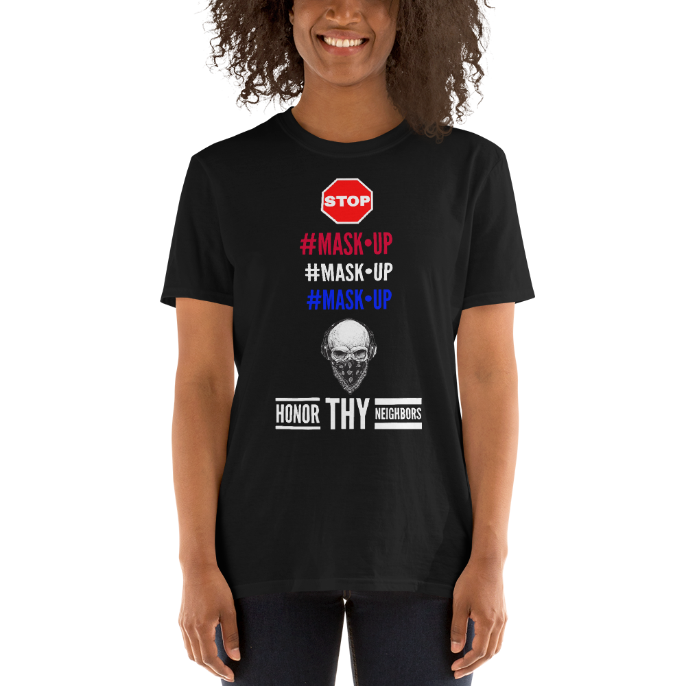 RUSA “AMERICA #MASK•UP” Short-Sleeve Unisex T-Shirt
